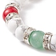 Natural Green Aventurine & Howlite & Mashan Jade Stretch Bracelet BJEW-TA00149-6