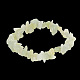 Nouvelles puces de jade naturelles étirer bracelets BJEW-BB16534-A-2