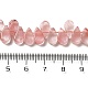 Chapelets de perles en verre de quartz de cerise G-B064-B49-5