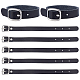 GORGECRAFT 10Pcs 8x1/2 Inch Black Leather Luggage Labels Strap Cowhide Luggage Tags Replacement Belts with Buckle Watch Band Strap for ID Card Pass Holder Storage Hanging Supplies Travel Accessories AJEW-WH0258-251C-1