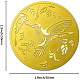 Adesivi autoadesivi in lamina d'oro in rilievo DIY-WH0211-194-2