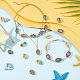 PandaHall Elite 80Pcs 8 Styles Printed Natural Cowrie Shell Beads SHEL-PH0001-40-4