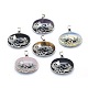 Natural & Synthetic Mixed Stone Pendants G-P393-D-1