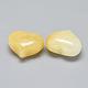 Natural Yellow Aventurine Heart Palm Stone G-F637-11C-4