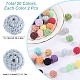 40 шт. 20-х цветные бусины из органической шерстяной ткани FIND-SC0009-18-2