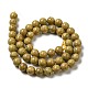 Brins de perles en pierre verdite naturelle G-P515-A02-01-2