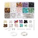 Kit de perles de pierre mélangées pour la fabrication de bijoux à bricoler soi-même DIY-FS0002-23-1