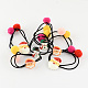 Christmas Party Accessories Supplies Mixed Styles Girls Elastic Resin Hair Ties OHAR-R178-16-1