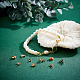 Benecreat 200 Stück 5 Stil Messing Crimp Perlen Abdeckungen KK-BC0002-98-6