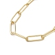 Brass Paperclip Chain NJEW-JN02859-2