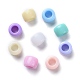 Couleur mélangée chunky séparateurs perles acrylique beignet pour les enfants bijoux X-SACR-R746-07-4