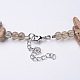 Pierre naturelle colliers de perles puces X-NJEW-L105-04-3