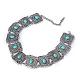 Zinc Alloy Choker Necklaces NJEW-BB19575-1