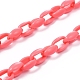 Collares de cadena de cable de acrílico personalizados NJEW-JN02898-4