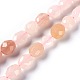 Chapelets de perles en aventurine rose naturel G-L493-04-1