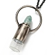304 botella de perfume que se puede abrir de acero inoxidable collares pendientes NJEW-I239-04B-3