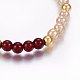 (Jewelry Parties Factory Sale)Glass Beads Stretch Bracelets BJEW-F339-02G-4