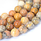 Ágata loca naturales hebras de perlas reronda X-G-E334-8mm-20-1