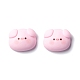 樹脂カボション  豚の頭  ピンク  17x21x7.5mm RESI-C008-02-2