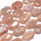 Natürliche sunstone Perlen Stränge G-O179-F12-1