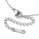 Ожерелья с подвесками из натурального сердолика и круглых бусин NJEW-JN04551-05-3