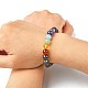Chakra Jewelry Natural Lava Rock Bead Stretch Bracelets BJEW-JB02272-5