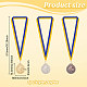 Fingerinspire 3 Uds. Medalla de baloncesto de premio de aleación de 3 colores AJEW-FG0003-35-2