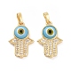 Латунные микро проложить кубического циркония подвески ZIRC-F136-02G-02-2