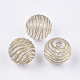 Plating Transparent Acrylic Beads PACR-T008-11-1