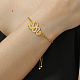 Link Brass Micro Pave Cubic Zirconia Slider Bracelets CY1858-1-2