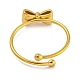 Регулируемое кольцо-бантик из нержавеющей стали 304 для женщин RJEW-U015-08G-3