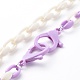 Acrylic Cable Chain Necklaces NJEW-JN03626-6