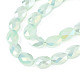 Electroplate Glass Beads Strands EGLA-S194-11A-B04-3