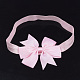 Niedlich elastischen Babystirnbänder Haar-Accessoires diy mit Tuch bowknot OHAR-Q002-04F-4