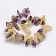 Natural Amethyst and Citrine Beads Strands G-P310-63-A-2