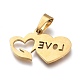 Conjuntos de joyas de acero inoxidable para el día de San Valentín 304. SJEW-K154-29G-5