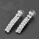 Kits de bijoux avec clous d'oreilles et collier avec strass de mariage à la mode SJEW-S042-12-4