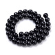 Natürlichen Obsidian Perlen Stränge G-S259-33-10mm-2