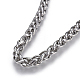 304 Stainless Steel Wheat Chain Necklaces NJEW-F242-14P-C-2