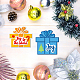Globleland 5 juego de troqueles de corte de caja navideña y texto para álbum de recortes diy DIY-WH0309-1215-7