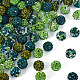 100 шт. 5 вида бусин из полимерной глины со стразами RB-TA0001-24-2
