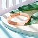 Two Tone Acrylic Curved Tube Beaded Stretch Bracelet BJEW-JB07971-04-2