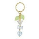 Décorations pendantes en verre avec nœud papillon et cœur KEYC-JKC00691-04-1