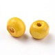 Perles en bois naturel teint WOOD-Q006-10mm-03-LF-1