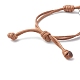 Bracelets réglables en corde de polyester ciré coréen BJEW-TA00001-5