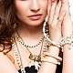 Superfindings 80pcs 4 estilos colgantes de perlas de imitación de plástico abs PALLOY-FH0001-84-6