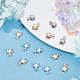 Beebeecraft 60Pcs 2 Colors Mini Star Charms Gold & Platinum Plated Star Dangle Pendants for DIY Crafting Jewelry Making KK-BBC0002-52-4