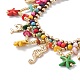 Ocean Animal Theme Braided Anklet AJEW-AN00457-2