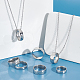 Unicraftale 24 pz 12 anelli in acciaio al titanio semplici per le donne RJEW-UN0002-59-2