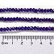 Backlackierte Perlenstränge aus imitiertem Jadeglas DGLA-A034-J4MM-A33-3